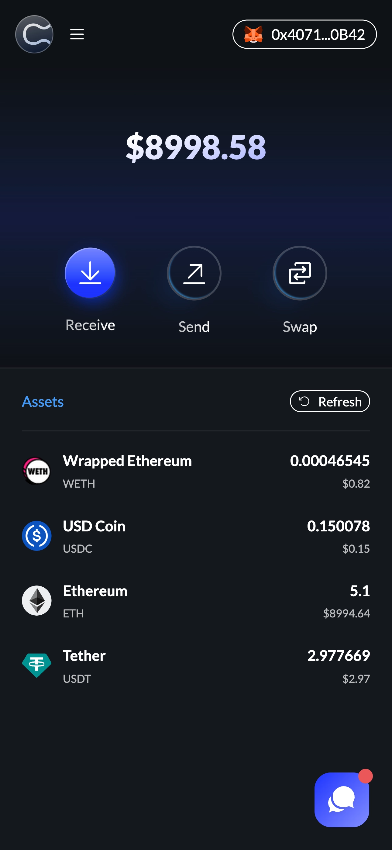 Curvy app mobile preview